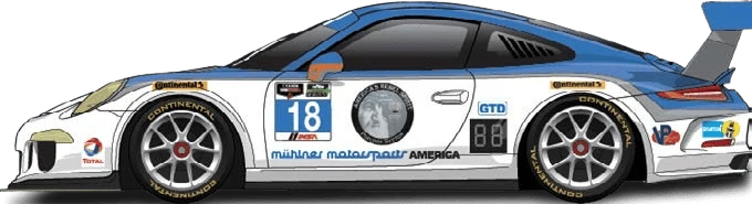 18번 포르쉐 911 GT 아메리카