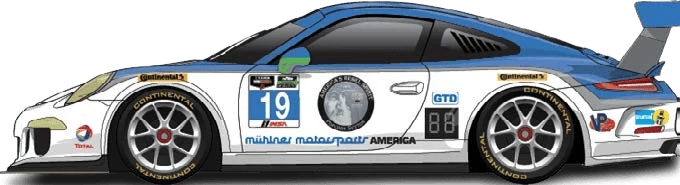 19번 포르쉐 911 GT 아메리카