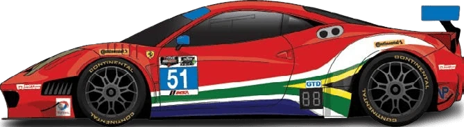 51번 페라리 458 이탈리아 GT3
