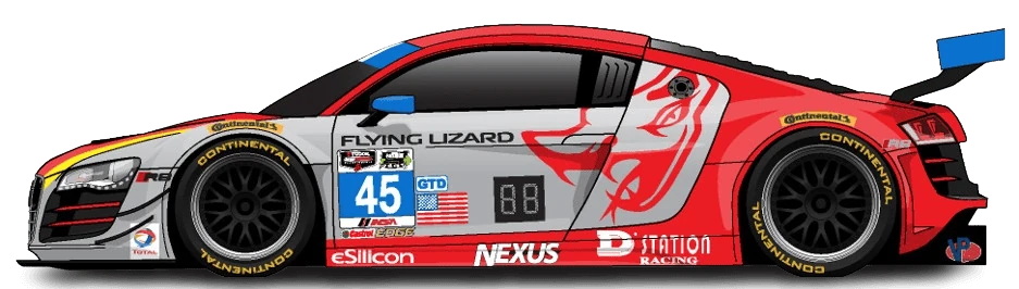 45번 아우디 R8 LMS 울트라