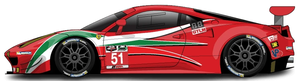 51번 페라리 458 이탈리아 GT2