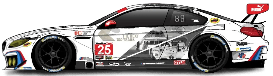 25번 BMW M6 GTLM