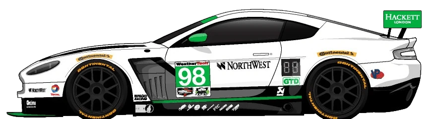98번 애스턴 마틴 V12 밴티지 GT3