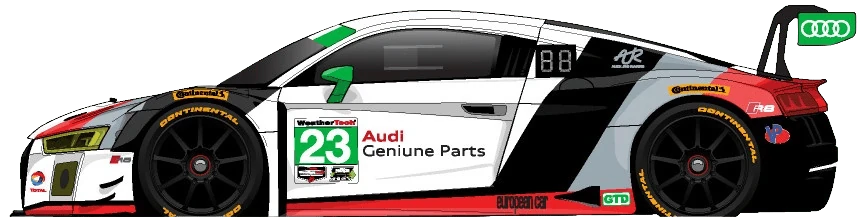 23번 아우디 R8 LMS