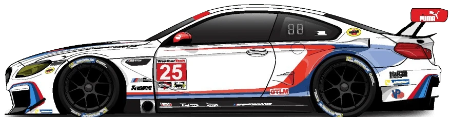25번 BMW M6 GTLM