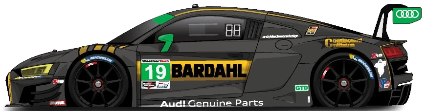19번 아우디 R8 LMS Evo