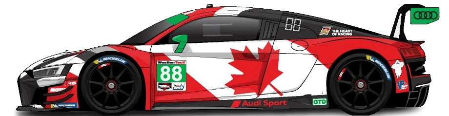 88번 아우디 R8 LMS Evo