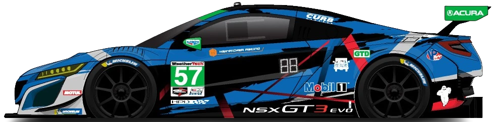 57번 아큐라 NSX GT3 Evo