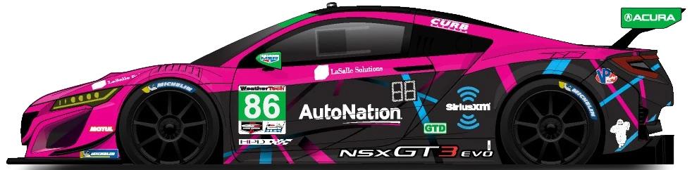 86번 아큐라 NSX GT3 Evo