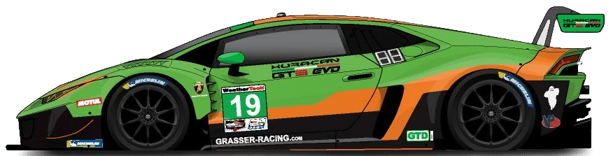 19번 람보르기니 우라칸 GT3 Evo
