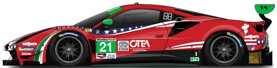 21번 페라리 488 GT3 Evo 2020