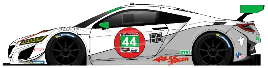 44번 아큐라 NSX GT3 Evo