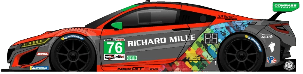 76번 아큐라 NSX GT3 Evo