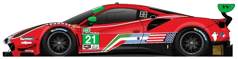 21번 페라리 488 GT3 Evo 2020