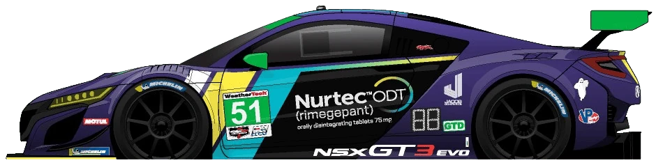 51번 아큐라 NSX GT3 Evo22