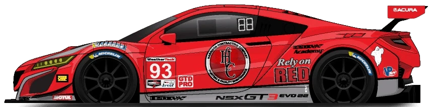 93번 아큐라 NSX GT3 Evo22