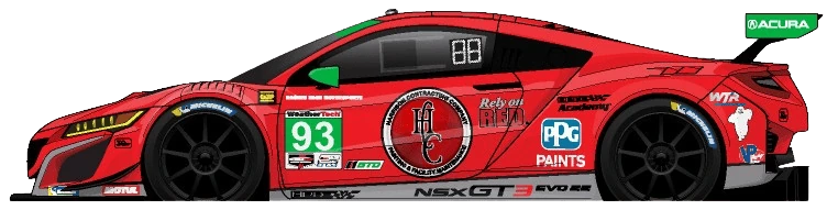 93번 아큐라 NSX GT3 Evo22